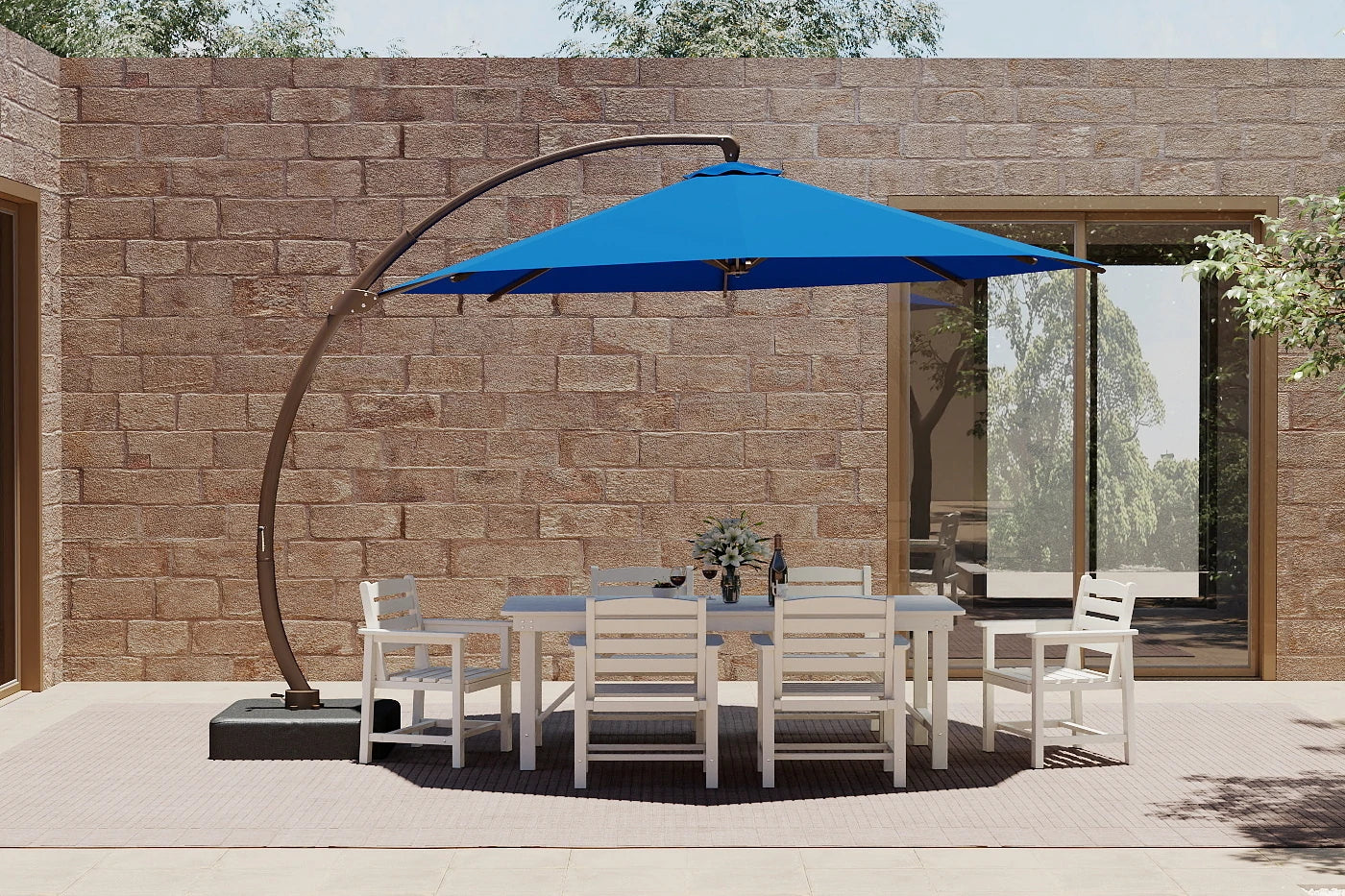 Cantilever Umbrella with Base