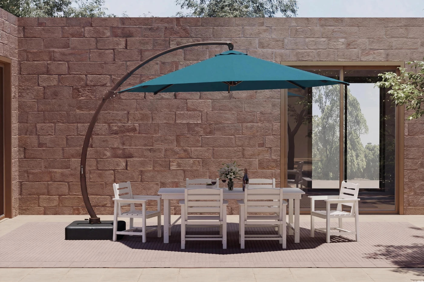 Cantilever Umbrella with Base