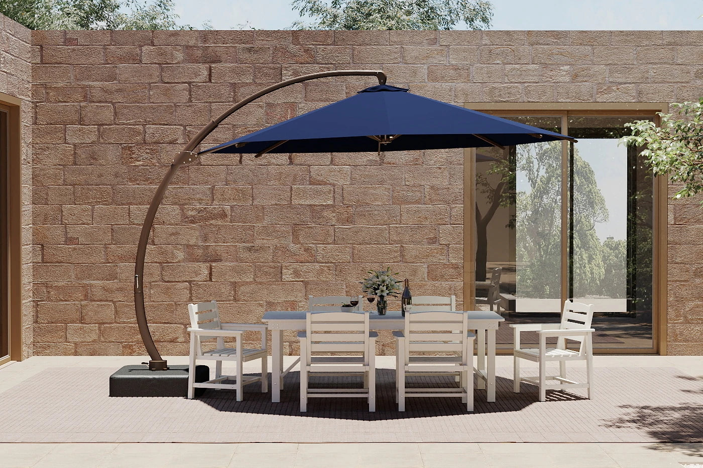Cantilever Umbrella with Base
