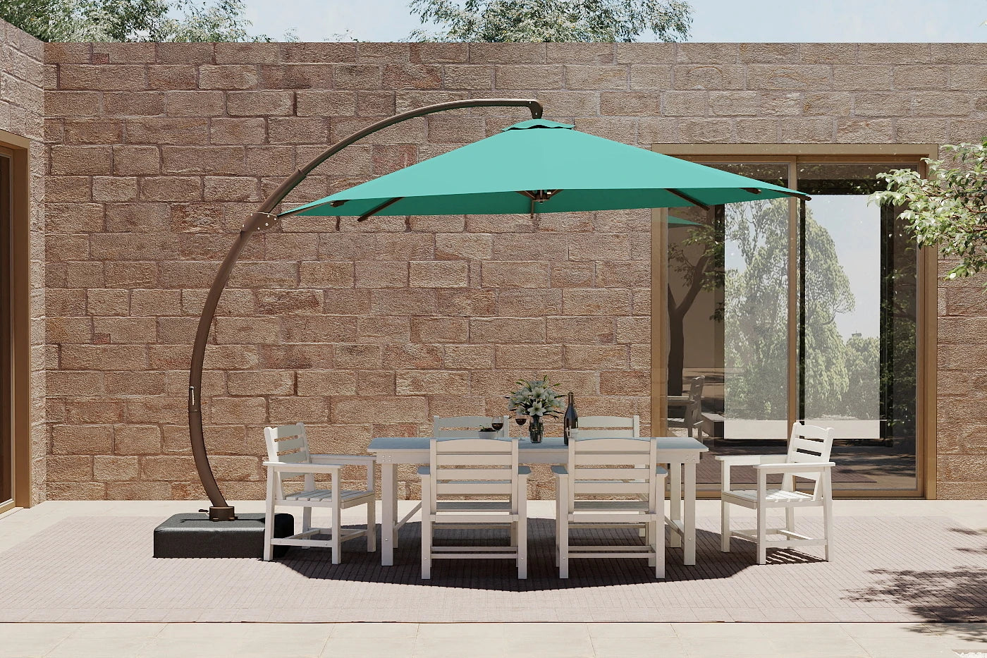 Cantilever Umbrella with Base