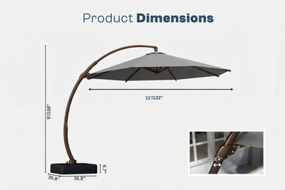 Cantilever Umbrella with Base