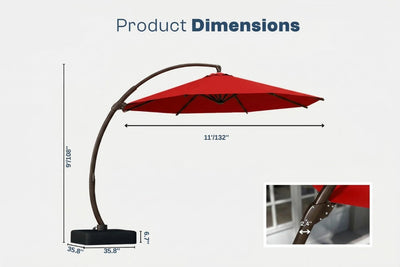 Cantilever Umbrella with Base
